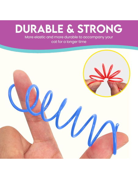 Juguetes de Resorte Coloridos SPOT para Gatos - 10 Pcs