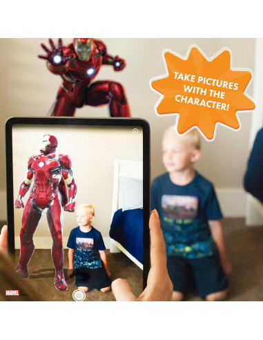 Adhesivo Pared Iron Man Wall Palz 60.96 cm Realidad Aumentada