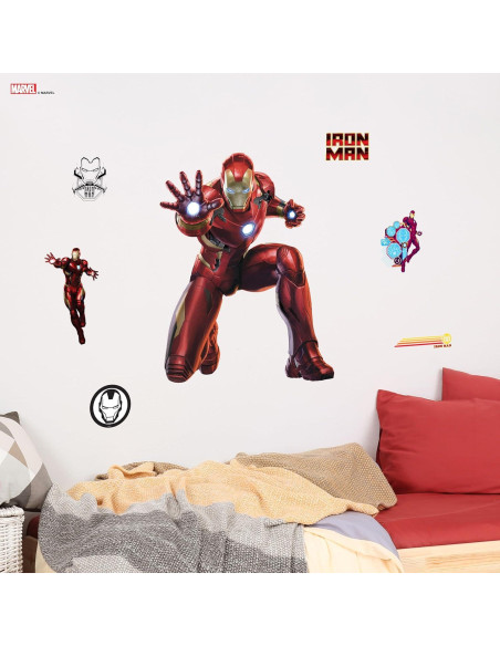Adhesivo Pared Iron Man Wall Palz 60.96 cm Realidad Aumentada