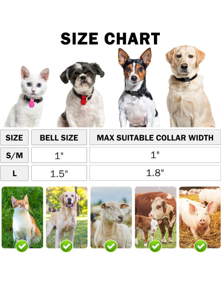 Campana para Perros SCENEREAL, 2 Campanas Antirrobo Plata