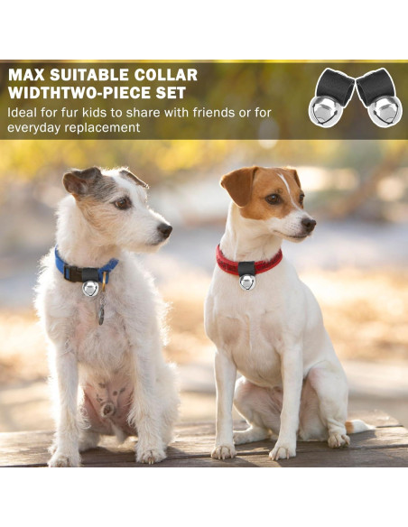 Campana para Perros SCENEREAL, 2 Campanas Antirrobo Plata