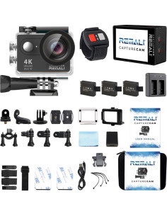 Cámara de Acción REMALI CaptureCam 4K Ultra HD 12MP WiFi 2