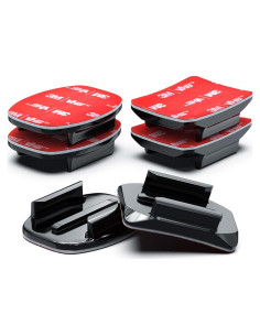 Montajes Adhesivos Curvados 3M para Casco GoPro y DJI (6 Pzs)