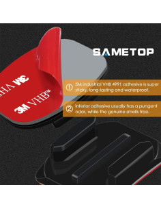 Montajes Adhesivos Curvados 3M para Casco GoPro y DJI (6 Pzs) 2