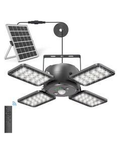 Luz Solar INXPHY 1200LM con Sensor y Control Remoto