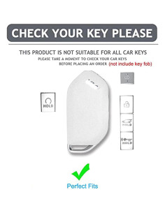 Cubierta de llave Kia Telluride 2023 AIOEUOIA TPU Negro-Plata 2