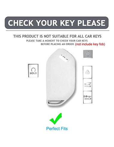 Cubierta de llave Kia Telluride 2023 AIOEUOIA TPU Negro-Plata