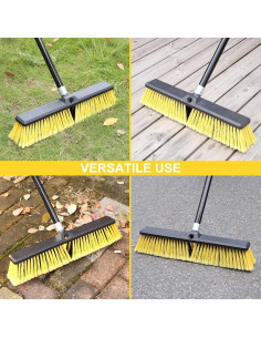 Escoba de Empuje KeFanta 18" Amarilla para Exterior 2