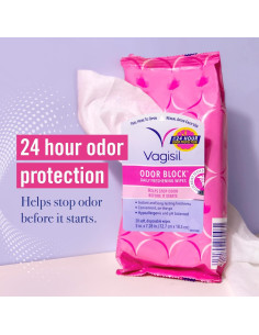 Toallitas Frescantes Vagisil Bloqueador de Olores 20 Unidades x3 2