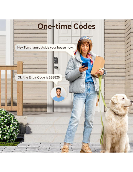 Cerradura Inteligente VCHOO SL02 Negra con Control APP y Teclado