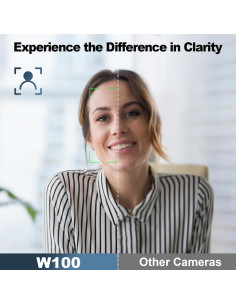 Cámara Web 2K NBDDIGITAL W100 con Micrófonos AI y Control Remoto 2