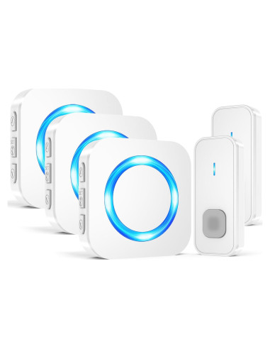 Timbre Inalámbrico SURFOU IP55 1300 pies 55 Tonos 2 Botones