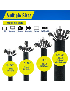 Protector de Cable Flauzmann 2.01m x 2.54cm para Mascotas 2