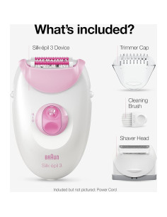 Epilador Braun Silk-epil 3 3270, Eliminación de Vello Mujer 2