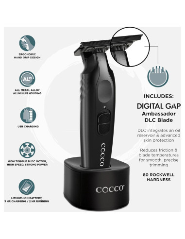 Cortadora Cocco Veloce Pro Inalámbrica 15.24cm Negro Mate