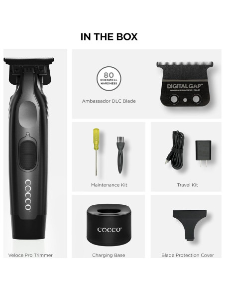 Cortadora Cocco Veloce Pro Inalámbrica 15.24cm Negro Mate