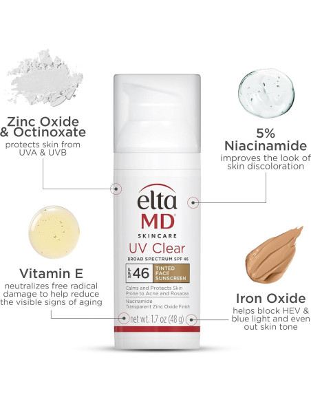 EltaMD UV Clear Protector Solar Tinte SPF 46 50 ml
