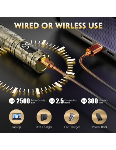 Cortadora de Cabello Solati JY-D001 Inalámbrica con LCD