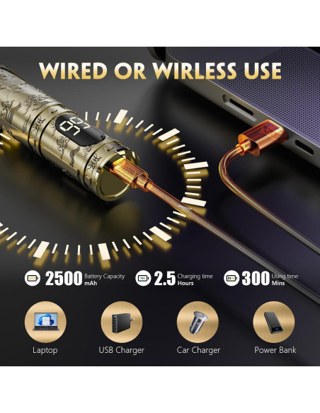 Cortadora de Cabello Solati JY-D001 Inalámbrica con LCD