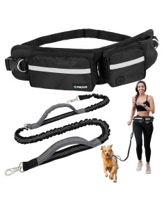 Correa para Perros Manos Libres PetAmi, Bungee Reflectante