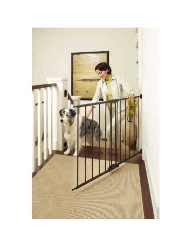 Puerta para Mascotas North States Windsor 73-121 cm Bronce Mate