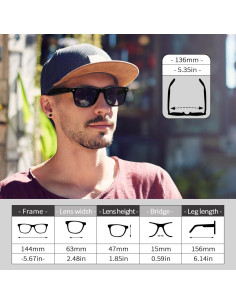 Gafas Inteligentes ReyDix E10C-P Polarizadas Bluetooth 5.0 2