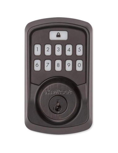 Cerradura Inteligente Kwikset Aura Bluetooth Teclado Bronce