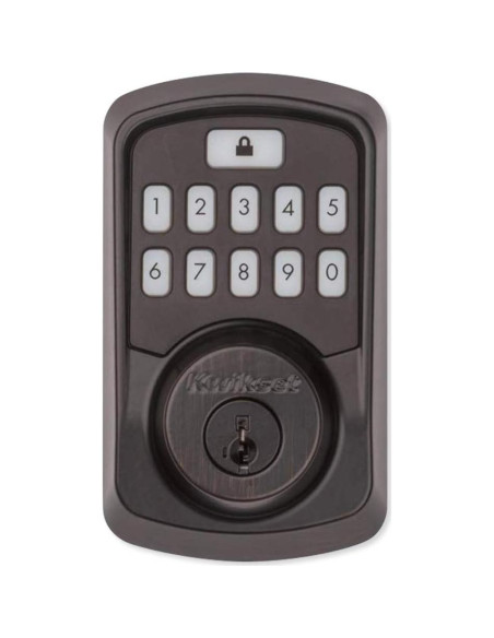 Cerradura Inteligente Kwikset Aura Bluetooth Teclado Bronce