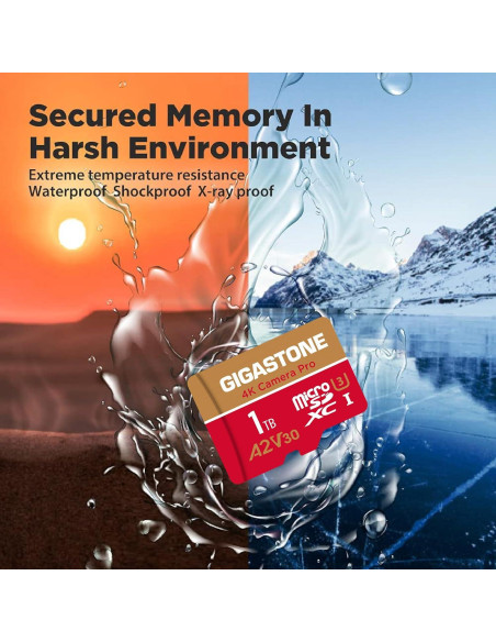 Tarjeta Micro SD Gigastone 1TB 4K R/W 150/130 MB/s