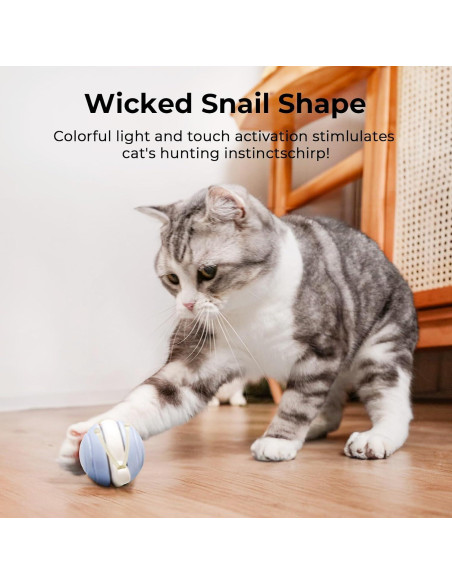 Juguete Interactivo Cheerble Caracol Malvado para Gatos