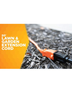 Cable de Extensión Woods 0723 16 AWG 15,24 m Naranja 2