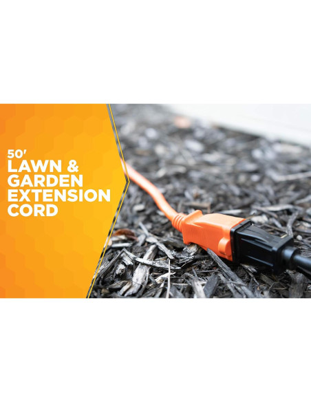Cable de Extensión Woods 0723 16 AWG 15,24 m Naranja