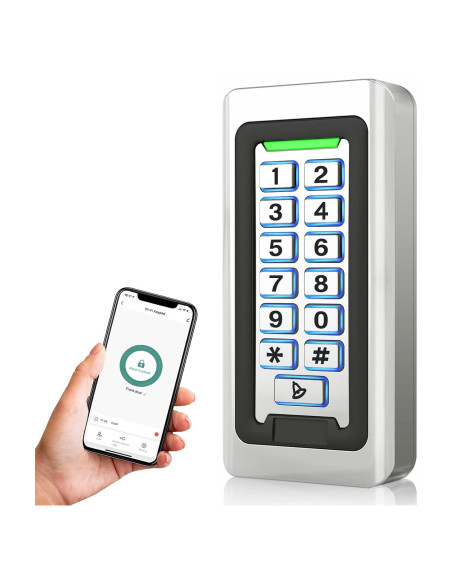 Teclado Control Acceso Inalámbrico AMOCAM S602-TUYA LED