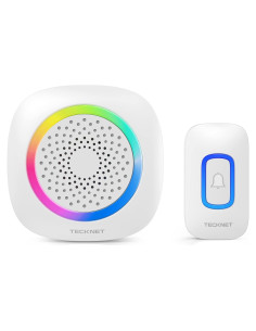 Timbre Inalámbrico TECKNET 396m IP66 60 Melodías Blanco