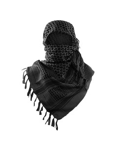 Bufanda Táctica Militar Luxns Shemagh 100% Algodón Negra