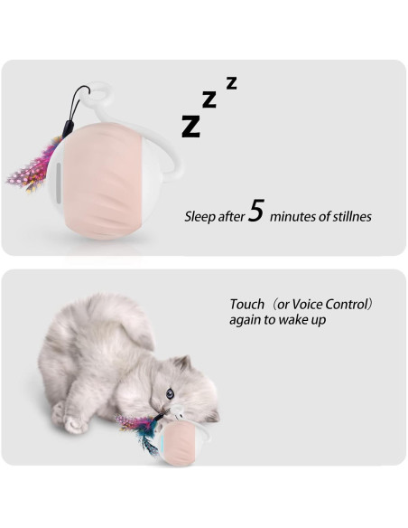 Juguete Interactivo para Gatos GOGODOGYA Rosa 2 Velocidades Juguete Interactivo para Gatos GOGODOGYA Rosa 2 Velocidades