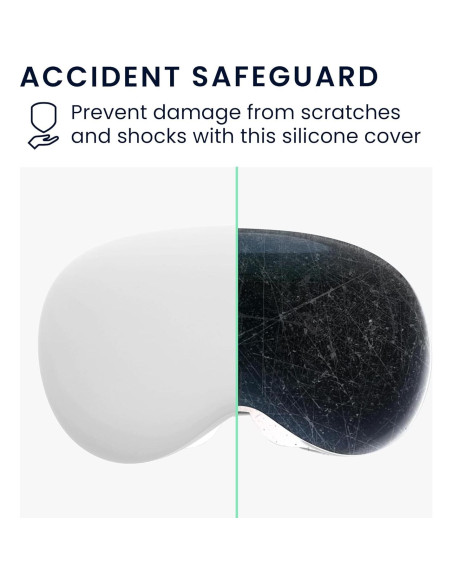 Cubierta de VR kwmobile para Apple Vision Pro - Ligera y Protectora