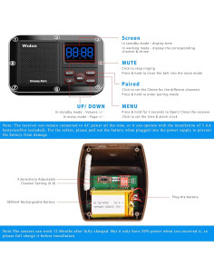 Sensor de Alarma Inalámbrica Wuloo Marrón - 9m Alcance 2