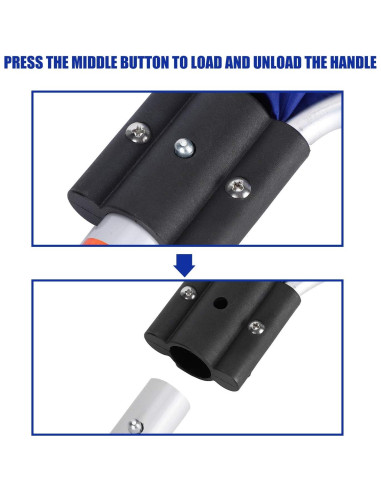 Red de Pesca Suave Pssopp 35CM Diámetro Mango Antideslizante 50CM