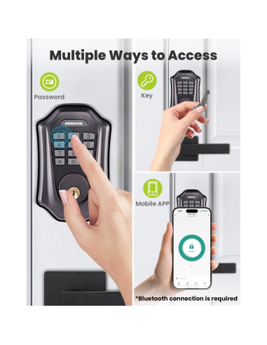 Cerradura Inteligente MENDOCK UF01 Teclado Iluminado IP54