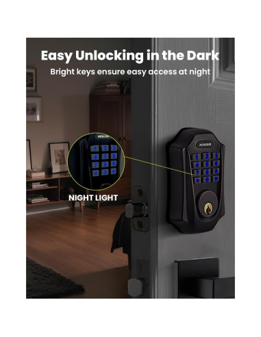 Cerradura Inteligente MENDOCK UF01 Teclado Iluminado IP54