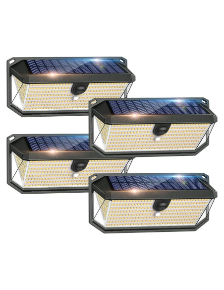Luces Solares Exteriores SyouHome 4000LM 380 LEDs 3 Modos