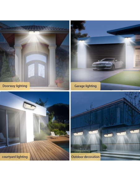 Luces Solares Exteriores SyouHome 4000LM 380 LEDs 3 Modos