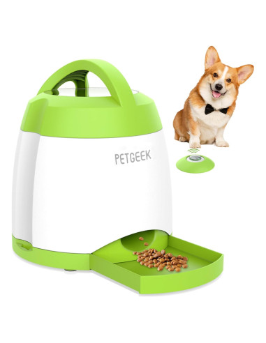 Dispensador de Comida para Perros PETGEEK Verde Automático