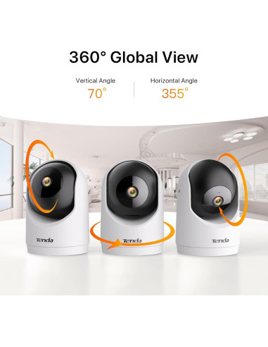 Cámara de Seguridad Tenda CP3 2K WiFi 6 360 Audio Bidireccional