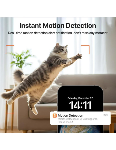 Cámara de Seguridad Tenda CP3 2K WiFi 6 360 Audio Bidireccional