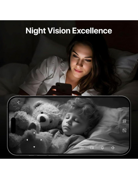 Cámara de Seguridad Tenda CP3 2K WiFi 6 360 Audio Bidireccional