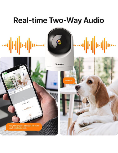 Cámara de Seguridad Tenda CP3 2K WiFi 6 360 Audio Bidireccional