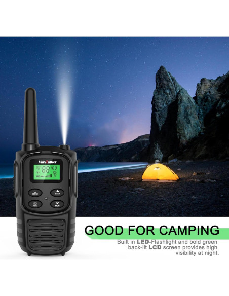 Walkie Talkies MaxTalker MT10 Recargables 2Pack 8km