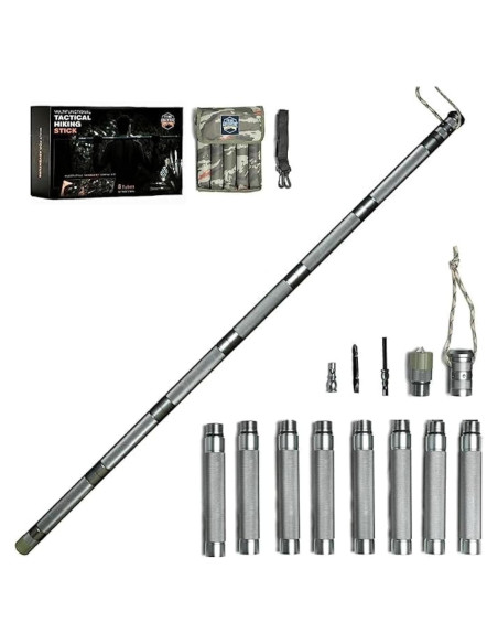 Bastón Táctico Plegable Prime Adventure G11 15 en 1 139 cm Bastón Táctico Plegable Prime Adventure G11 15 en 1 139 cm